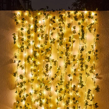 Saulėgrąžų Augalų LED String Žibintai 10M Saulės Šviesos Girlianda Pasakų Žibintai Lauko Sodo Kalėdų, Vestuvių Dekoravimas Rotango Šviesos