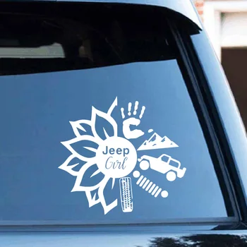 Kūrybos Jeep Mergina, Automobilių Lipdukai, Auto, Automobilių, Motociklų Kūno Optikos Reikmenys