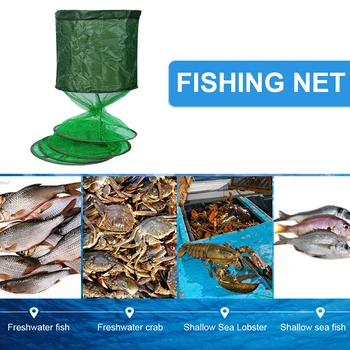 Žuvų Krepšelį Gyvų Žuvų Gaudyklės Narvelyje Net Klijų Sluoksnis Iš Nerūdijančio Plieno Žiedas Žvejybos Spąstus Net Reikmenys, Žvejybos Reikmenys