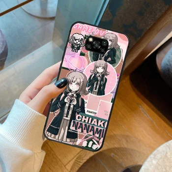 Chiaki Nanami Danganronpa Anime Telefoną Atveju Xiaomi Mi 8 9 10 Pastaba A2 A3 9T 10T 11 Poco x3 Pro Lite Ultra black Premjero 3D Ląstelių