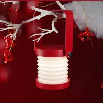 Naujų Kūrybinių Sulankstomas LED Naktį Žibintai Lempa Nešiojamų LanternTable Lempa USB Įkrovimą, Vaikams, Vaikams, Dovanų Miegamasis