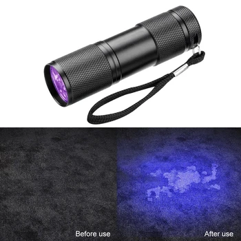 LED UV Žibintuvėlis 21LED 12LED UV 395-400nm UV Žibintuvėlis linterna fakelas Ultravioletinių Juodos Šviesos lempos