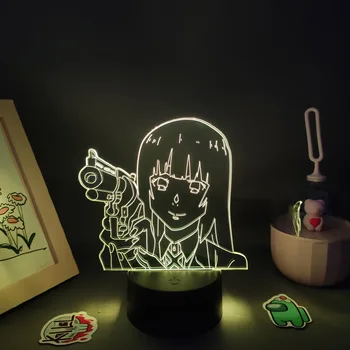 Kakegurui Anime Pav Jabami Yumeko 3D LED RGB Neon Naktį Žibintai Manga Gimtadienio Dovanos Draugams Lavos Lempa, Miegamojo, Stalo Dekoras