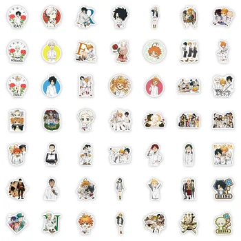 10/50/100vnt Pažadėjo Neverland Lipdukai Anime Lipdukai Šaldytuvas Šaldytuvas Riedlentė Nešiojamas Bagažo Pegatinas Grafiti Žaislas