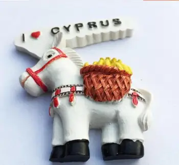 Karšto Pardavimo Kipro Turizmo Suvenyrų Šaldytuvas Senas Asilas Magnetiniai Lipdukai Arklių Šaldytuvas Magnetai