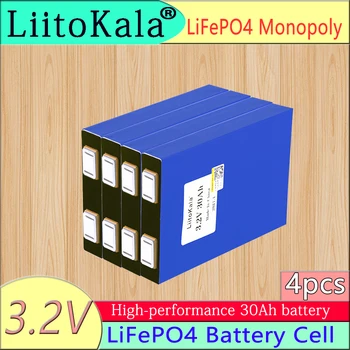 4pcs LiitoKala LiFePo4 3.2 V 30AH 5C baterija ličio bateria 
