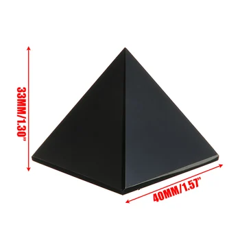 1pc Naujų Gamtinių Reiki Energijos Juodasis Obsidianas Piramidės Crystal Apsauginė Gydymo vidaus Apdaila