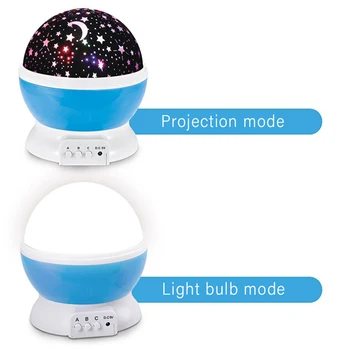 LED Projektorius, Šviesos, USB Žvaigždėtas Dangus Naktį Šviesos Sukasi staliukas, Lempa, Vaikų Namų Puošybai Stalas Šviesos Atmosfera