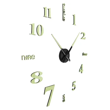 Šviesos Sieninis Laikrodis Šiuolaikinės Paprastas Tylus Laikrodis Asmeninį Dekoracija Kambarį Miegamojo, Biuro REME889