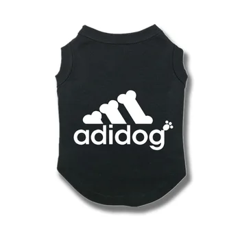 Adidog naminių šunų drabužius liemenė marškinėliai pavasarį, vasarą vidutinis didelis šuo grynos medvilnės dizaineris T-marškinėliai, palaidinukė mažylis drabužių didmeninės