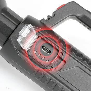 Nešiojamų Lempos Stiprios Šviesos Kišeninis Prožektorius, LED Lauko Apšvietimas Kempingas Ilgai kulka Įkrovimo įmontuota Baterija Žibintuvėlis