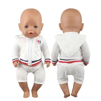 Atsitiktinis Pliušinis kostiumas Tinka 43cm Baby Doll, 17 Colių Reborn Baby Lėlės Drabužiai