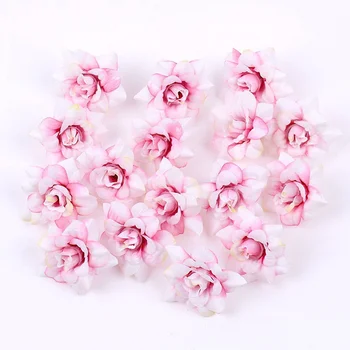 10vnt 4.5 cm Mini Rose Dirbtinių Gėlių Galvos Vestuvių Dekoravimas 