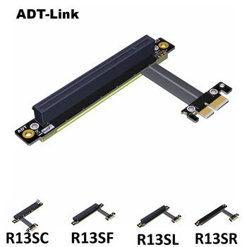 PCI-E Riser Card PCIE 1X iki 16X Pratęsimo Adapterio Kabelį 5cm 10cm 20cm 30 cm 60 CM 80 cm 100 cm Kabelio vertikaliai Grafikos plokštę, Vertikalus