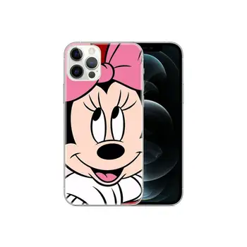Disney Mickey Minnie Londone Telefono dėklas Skirtas iPhone 11 12 Pro XR XS Max 8 7 6 Plius 6S SE 2020 TPU Atvejais, Minkštas Galinį Dangtelį