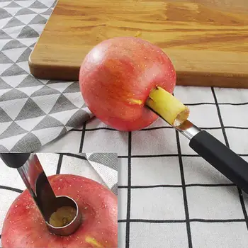 Taupantis vaisių branduolių tarpine, nerūdijančio plieno apple core kamščiatraukis, vaisių taškinė priemonė, virtuvės įrankiai