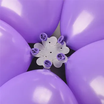 Plastikiniai dvigubo sluoksnio slyvų žiedų, gėlių formos balionas formos įrašą galite padaryti 6 balionai į gėlių modelio