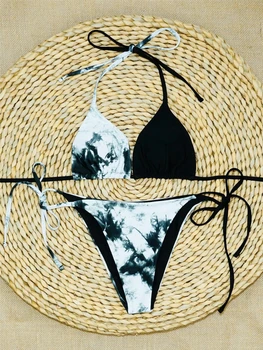 Moterų Brazilijos Thong Seksualus Bikini, Trikampio Maudymosi Kostiumėliai, Dviejų Dalių Maudymosi Kostiumėlį, Micro Bikini Nustatyti Vasaros Paplūdimio Maudymosi Kostiumą Biquini
