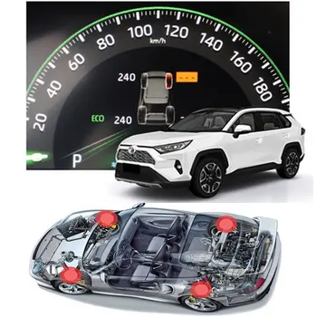 Toyota Rav4 2019 2020 Xa50 Protingas Automobilis TPMS Padangų Slėgio Stebėjimo Sistema, Skaitmeninis LCD galiniu langu Ekranas Automatinis Apsaugos Signalizacijos