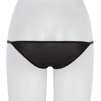 Moterų Micro Mini Dirželius Matyti Per Balniškumas Kelnaitės Super Mažas Juosmens G-string Thong Bikini apatinės Kelnės Seksuali Moteris moteriškas apatinis Trikotažas, Apatiniai drabužiai