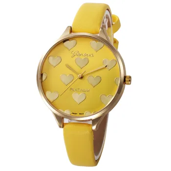 Moterų Meilė Širdies Modelio Laikrodžių Prekės ženklo Prabanga Mokyklos Mergaičių Žiūrėti Laikrodis Paprastas ir Stilingas Laikrodžius Reloj Mujer Geriausia Dovana Fi