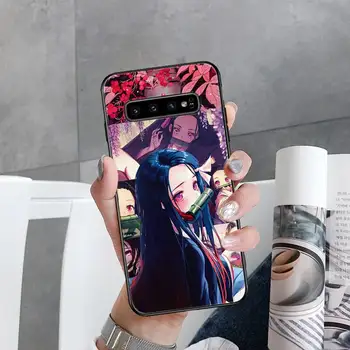 Anime Demon Slayer Kimetsu nr. Yaiba Telefono Dėklai Samsung Galaxy S7 S8 S9 S10 S10e S20 s21 s30 plius lite Ultra 5g