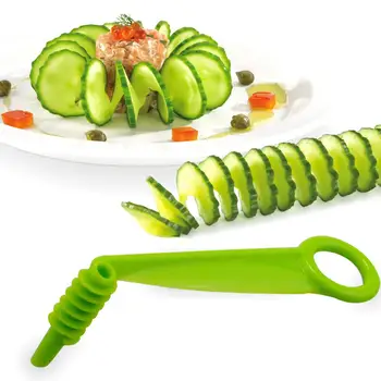 Bulvių Bokštas Spiralės Vadovas Spiralės Varžtas Slicer Plastiko Morkų Agurkų Daržovių Spiralinis Peilis Virtuvės Įrankiai