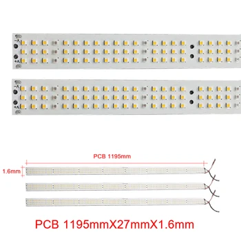 LED PCB 30-1200MM Aliuminio plokštės 1/3/5W didelės Galios šviesos diodai sumontuoti Šviesos Valdybos Heatsink Hydroponics Akvariumas Vamzdis Augti šviesos 
