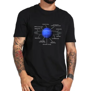 Juokinga Neptūnas Mėlyna Planeta Saulės Sistemoje Marškinėliai Grynos Natūralios Medvilnės Minkštas Aukštos Kokybės Audinys Premium Camisetas