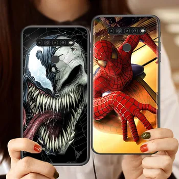 Stebuklas Nuodai Spiderman Už LG K92 K62 K52 K42 K31 K22 K71 K61 K51S K41S K30 K20 G8 G8S G8X ThinQ Silikoninis Telefono dėklas