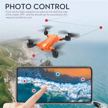 JINHENG H9 RC Drone 4K Dual Camera Wifi Fpv Aukštis Paspaudę Sulankstomas Quadcopter Profesinės aerofotografija Sraigtasparnio Žaislas