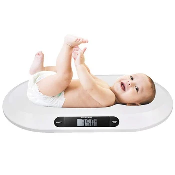 Elektros Sverti Komfortą Kūdikiui Masto su 3 Svėrimo Režimai (kg/lb/st), 44(lbs)