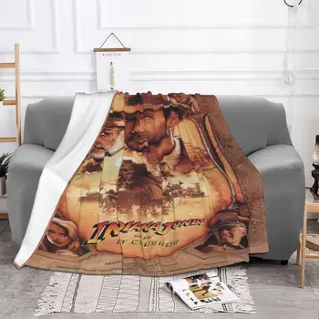 Indiana Jones Namų Tekstilės Prabanga Drobulė Šalikas Patalynė Ir Apima Didelės Trikotažo Pledas, Miegamajame Kiliminė Danga, Flanelė Antklodė