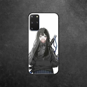 Anime Mergina Samurajus Mergina Grūdintas Stiklas Telefono Case Cover 