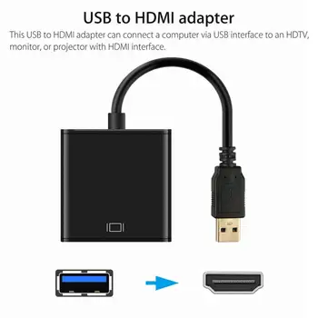 USB 3.0 HDMI suderinamus moterų Audio Video Adapteris Keitiklis, Laidas, Skirtas 