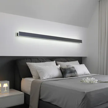 Šiaurės LED ilgai juostelės sienos lempos miegamojo lovos fono sienos lempos šiuolaikinių namų kupė lempos, vonios sienelės lempos