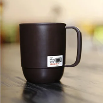 Kavos Puodeliai, Plastikinių Kavos puodelių Rankena Microwaveable 330ml Geriamojo taurės Aukštos temperatūros varža 2 Neprivaloma formos