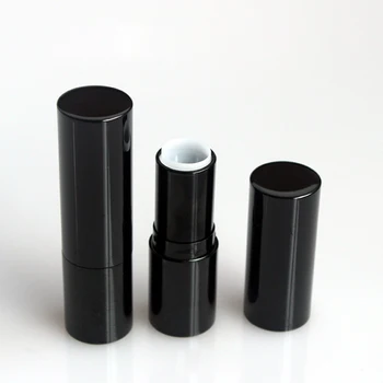12.1 mm, 50pcs/daug Aliuminio Apvalus Juodas Lūpų Vamzdelį,tuščias Lip Stick Atveju, Lūpų Balzamas Konteinerio Pakavimo