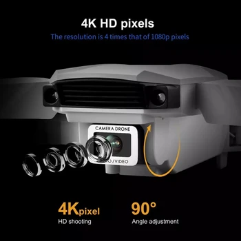 2021 Naujas S62 Drone 4K HD Dual Camera Vaizdo Nustatymo 1080P WiFi Fpv Sulankstomas Keturias Ašis Aukštis Išlaikyti Rc Quadcopter Dron Žaislas